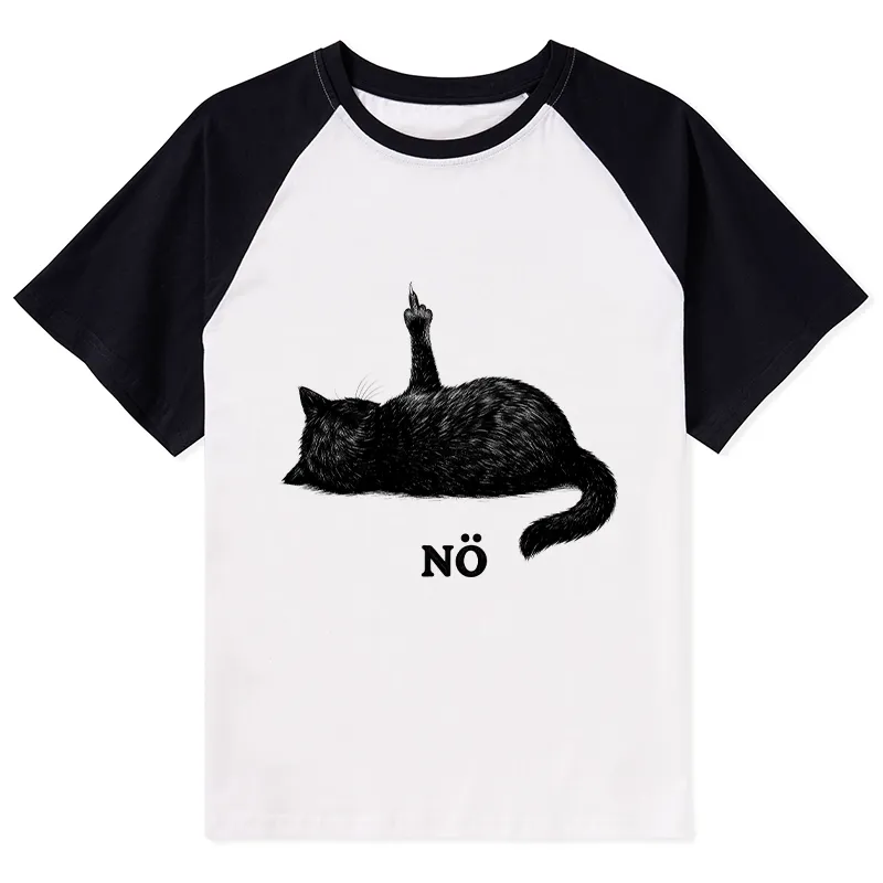 Magmoo Cat Refused Raglan T-shirt
