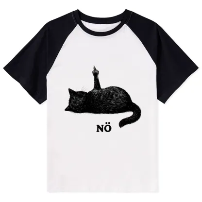 Magmoo Cat Refused Raglan T-shirt