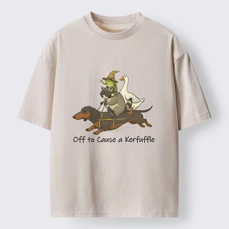 Magmoo Silly Animal Squad Adventure Washed T-Shirt