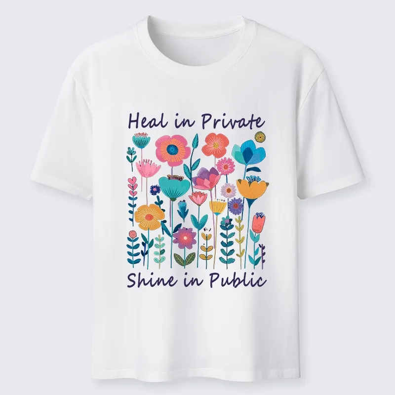 Magmoo Wildflower Growth:The "Heal & Shine"Aesthetic Classic T-Shirt-Magmoo