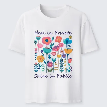 Magmoo Wildflower Growth:The "Heal & Shine"Aesthetic Classic T-Shirt-Magmoo