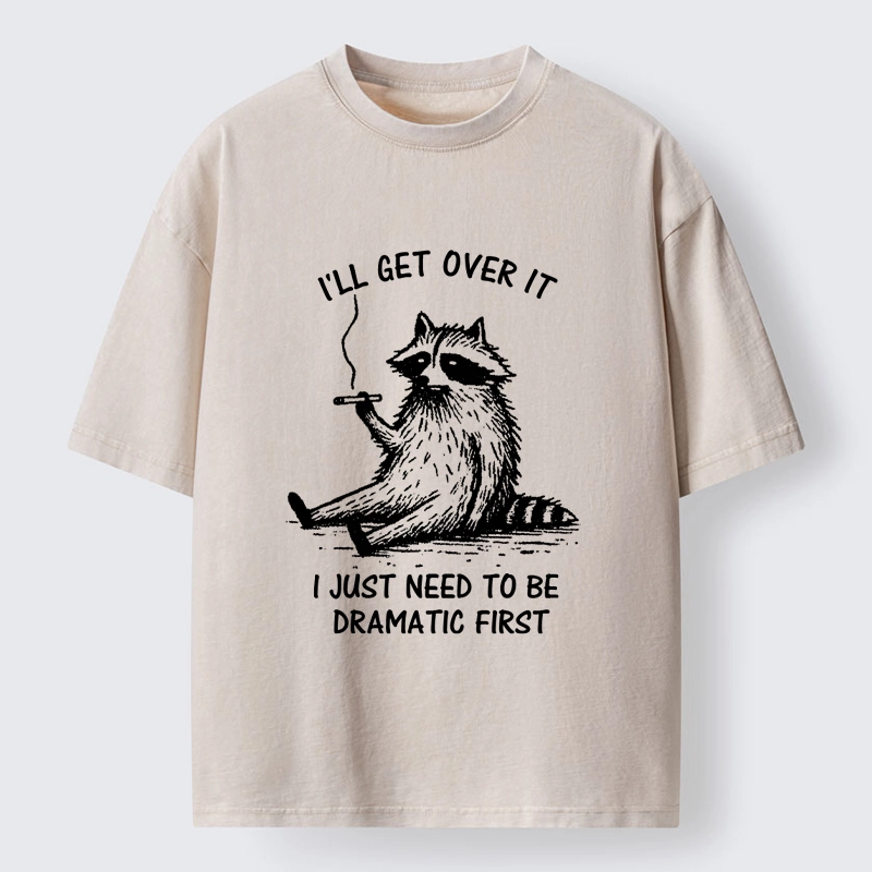Magmoo Raccoon Dramatic Recovery Meme Washed T-Shirt