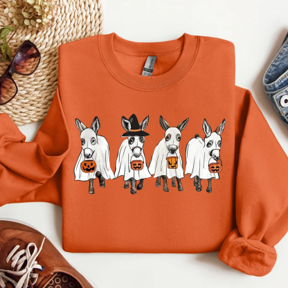 Spooky Donkey Halloween Unisex Shirt/Sweatshirt-Magmoo