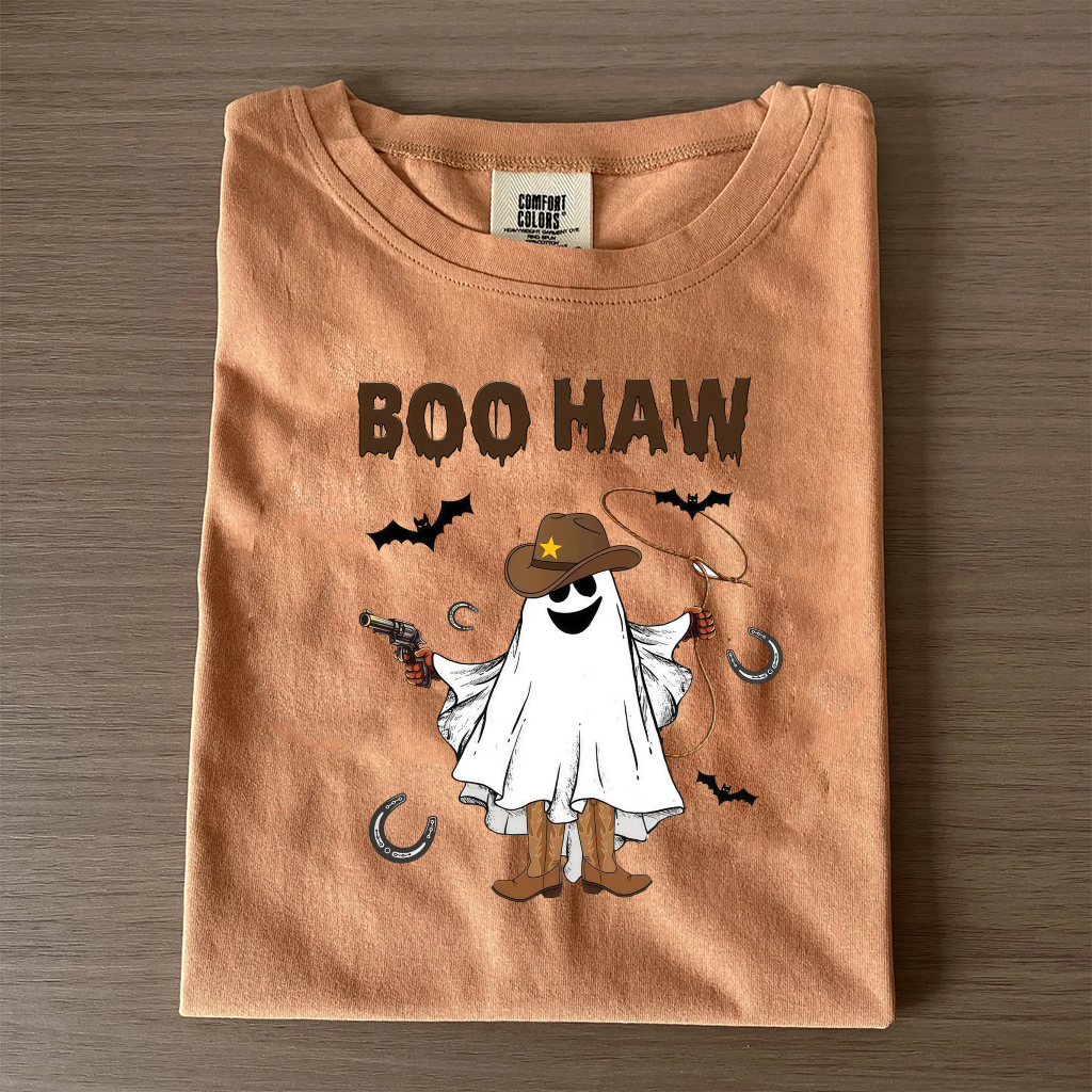 Western Ghost ‘Boo Haw’ Halloween Tee