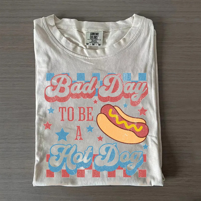 Bad Day to Be a Hot Dog T-shirt-Magmoo