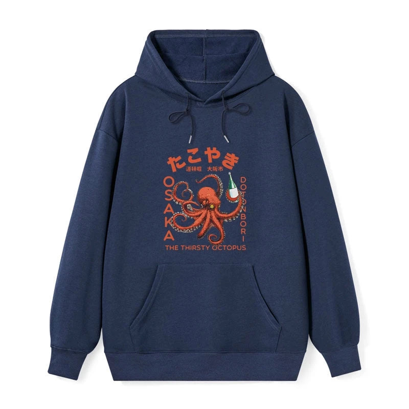 Magmoo Octopus Drinks Soju Classic Hoodie