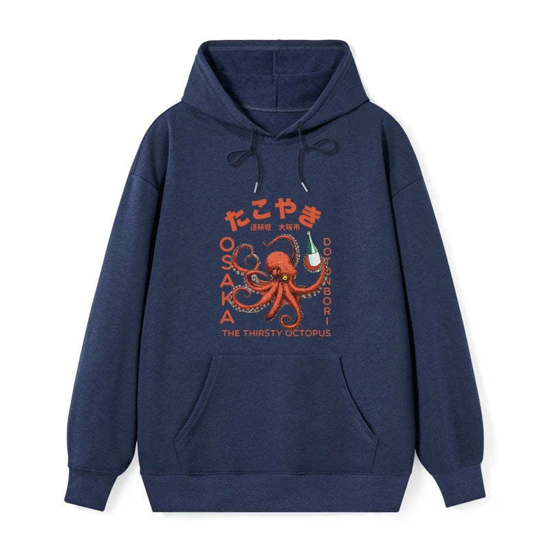 Magmoo Octopus Drinks Soju Classic Hoodie