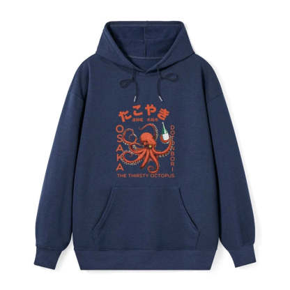Magmoo Octopus Drinks Soju Classic Hoodie