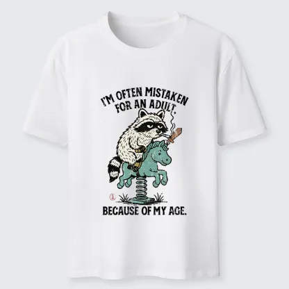 Magmoo funny Raccoon and Horse meme Classic T-Shirt