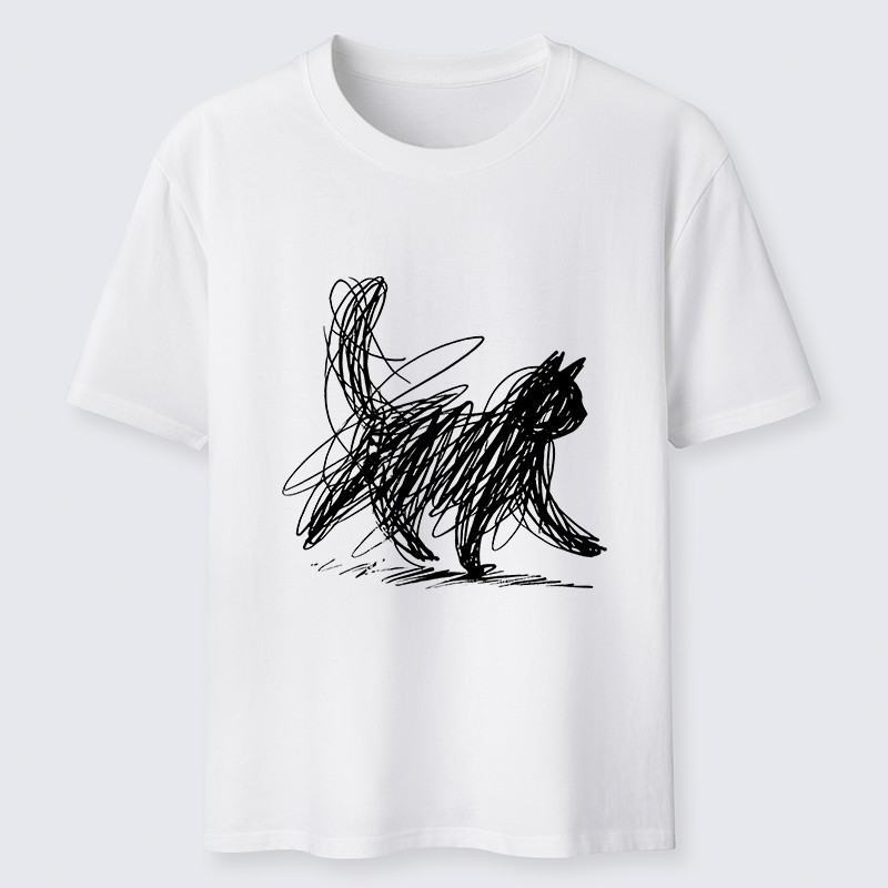 Magmoo Minimalist Cat Art Classic T-Shirt