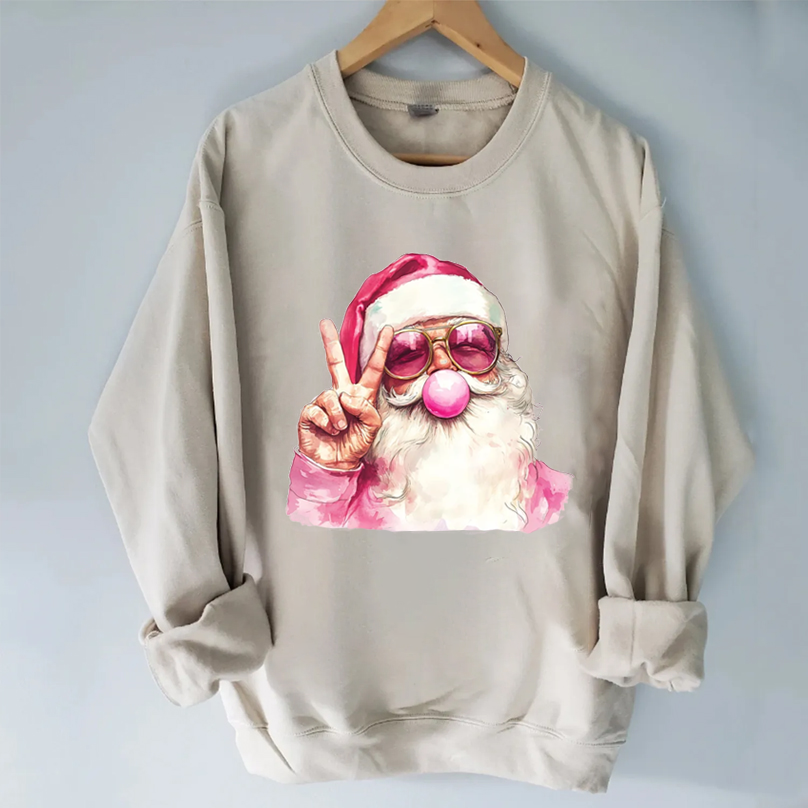 Comfort Colors Santa Sweatshirt-Magmoo
