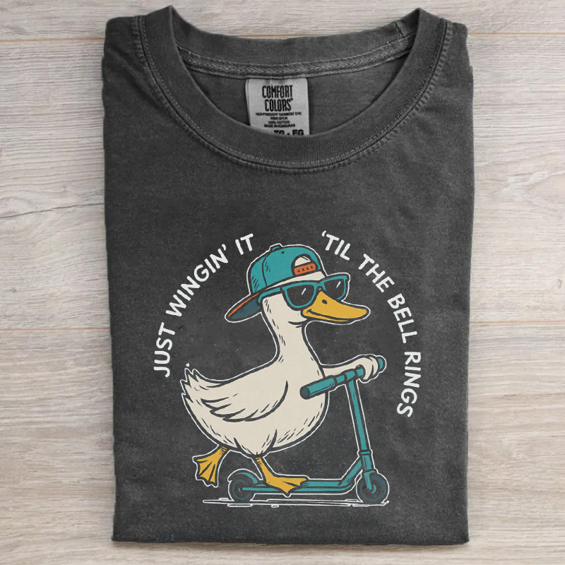 Comfort Colors Last Day of School Goose T-shirt-Magmoo