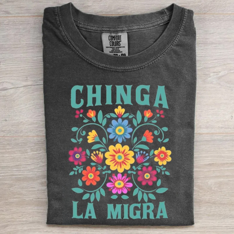 Chinga La Migra T-shirt-Magmoo