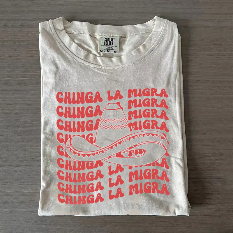 Chinga La Migra T-shirt-Magmoo