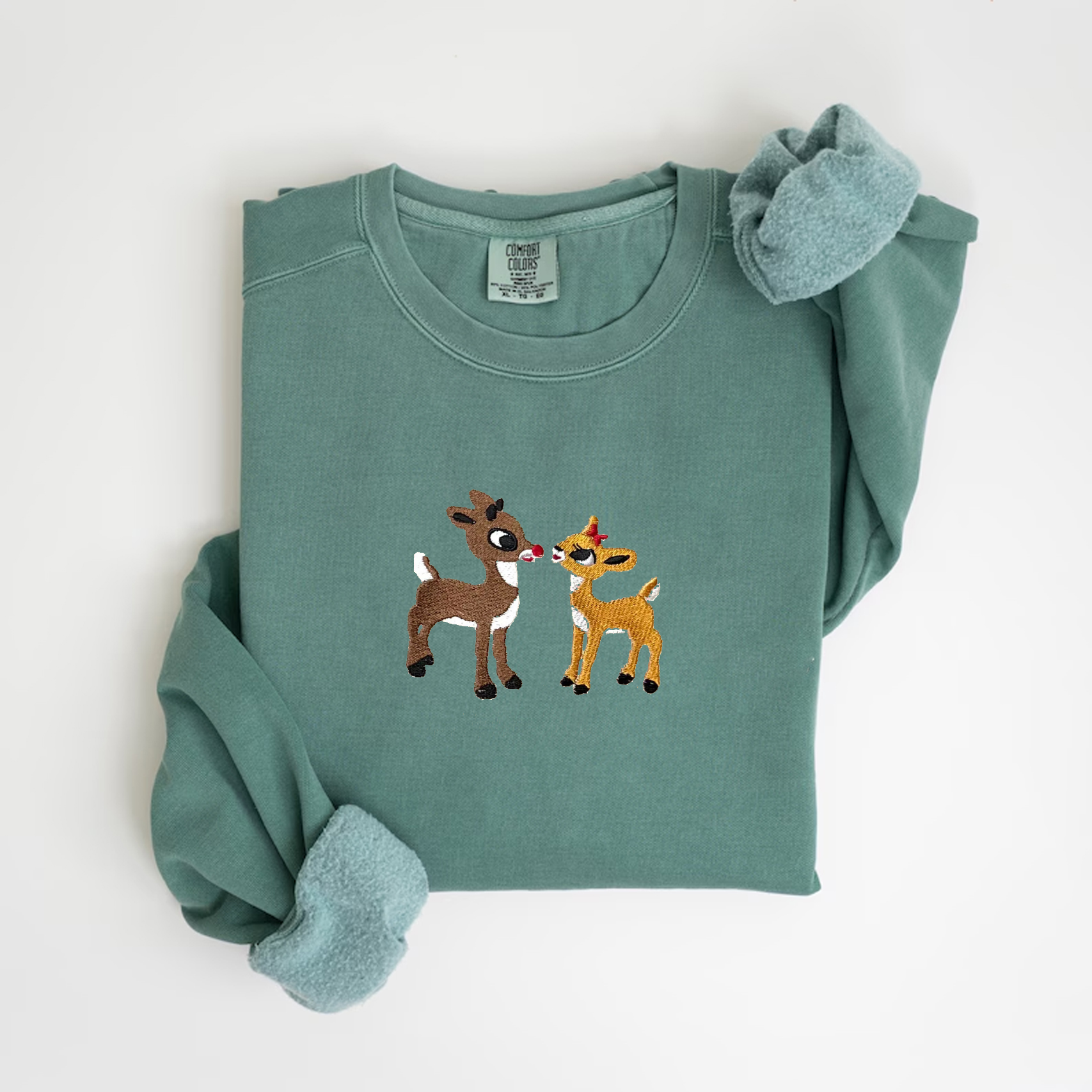 Christmas Embroidered Sweatshirt-Magmoo