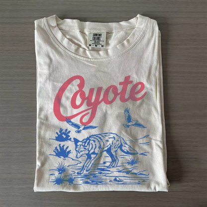 Retro Coyote T-shirt-Magmoo