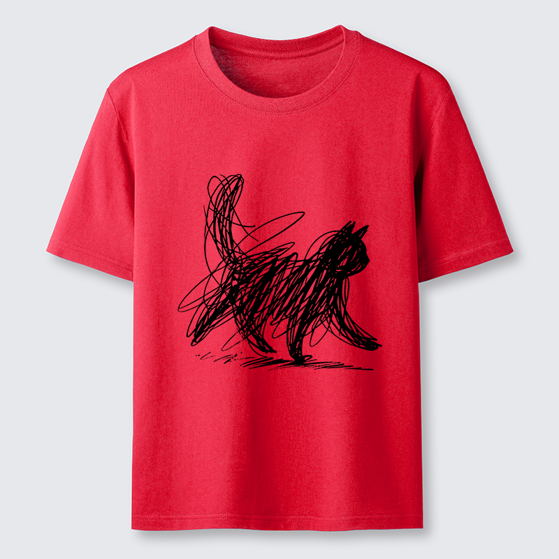 Magmoo Minimalist Cat Art Classic T-Shirt