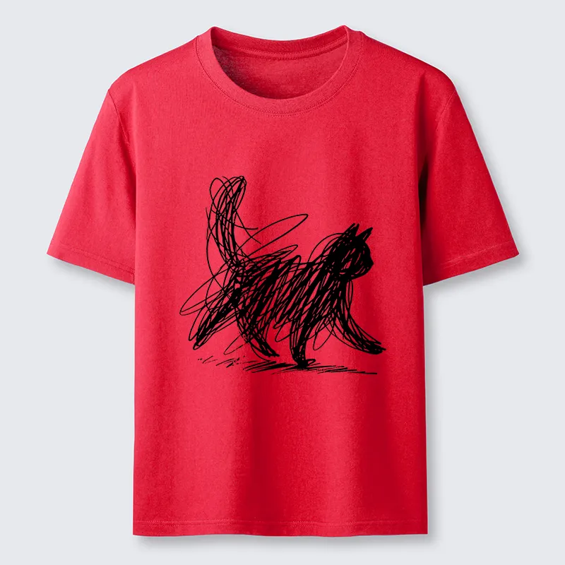 Magmoo Minimalist Cat Art Classic T-Shirt