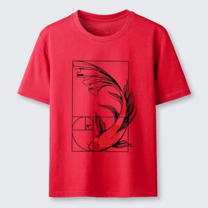 Magmoo Golden Ratio Koi Classic T-Shirt-Magmoo