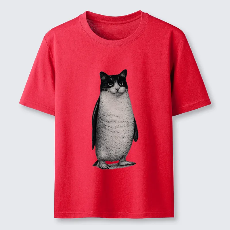 Magmoo Penguin Cat Classic T-Shirt-Magmoo