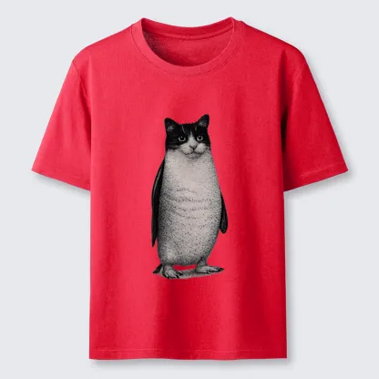 Magmoo Penguin Cat Classic T-Shirt-Magmoo
