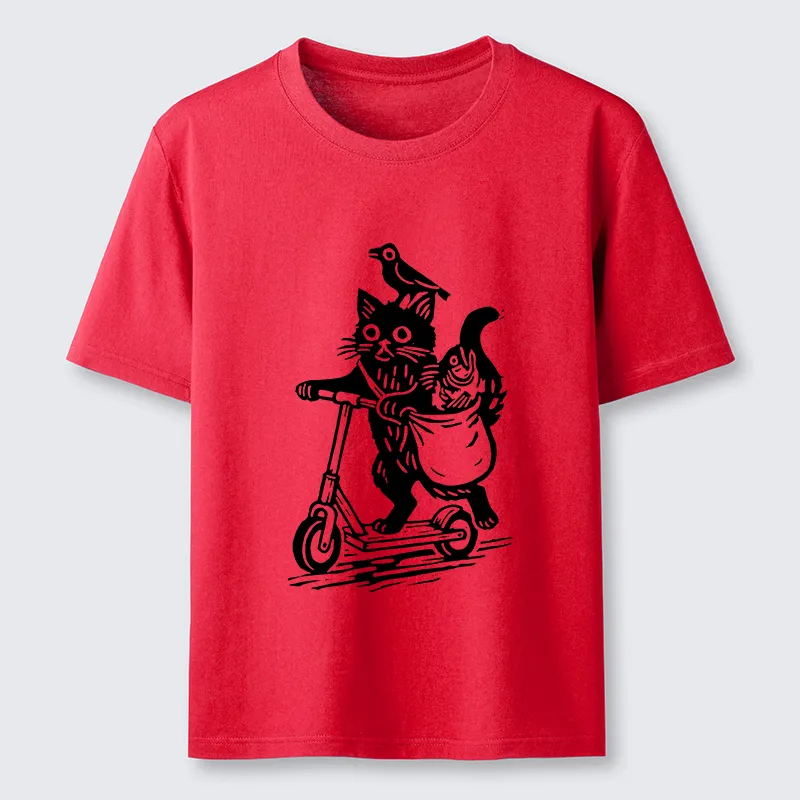 Magmoo Cat Skateboarding Japan Classic T-Shirt-Magmoo