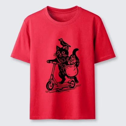 Magmoo Cat Skateboarding Japan Classic T-Shirt-Magmoo