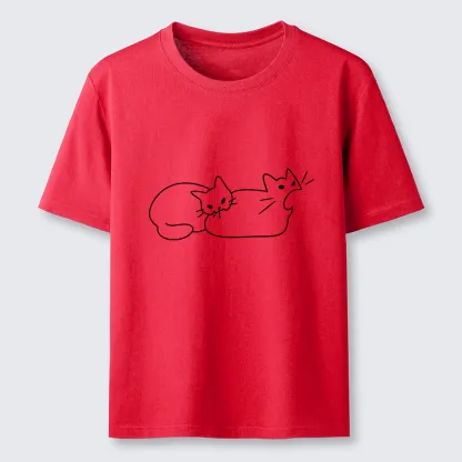 Magmoo Cat Bites Cat Classic T-Shirt-Magmoo