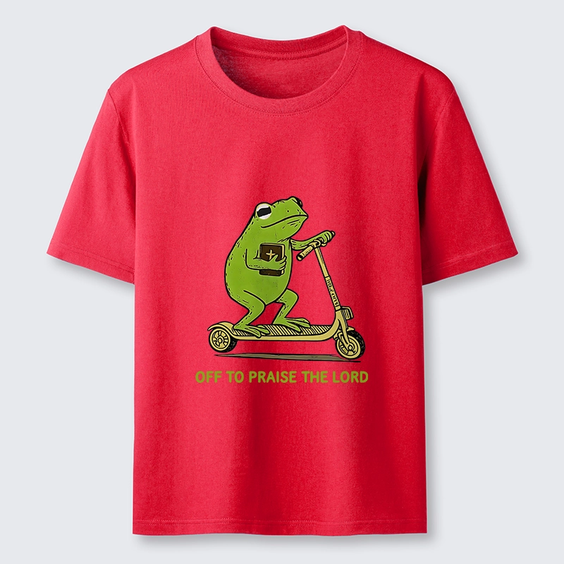 Magmoo Frog Went To Praise God Classic T-Shirt-Magmoo