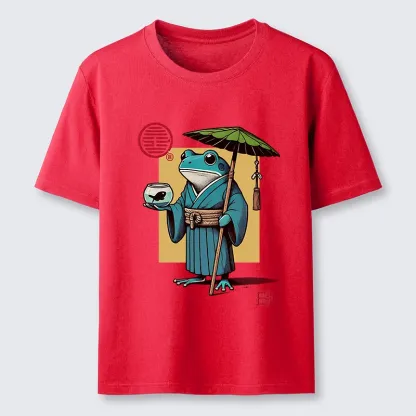 Magmoo Green Frog Samurai Classic T-Shirt-Magmoo