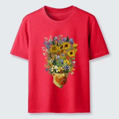 Magmoo Van Gogh's Blooming Flowers Classic T-Shirt-Magmoo