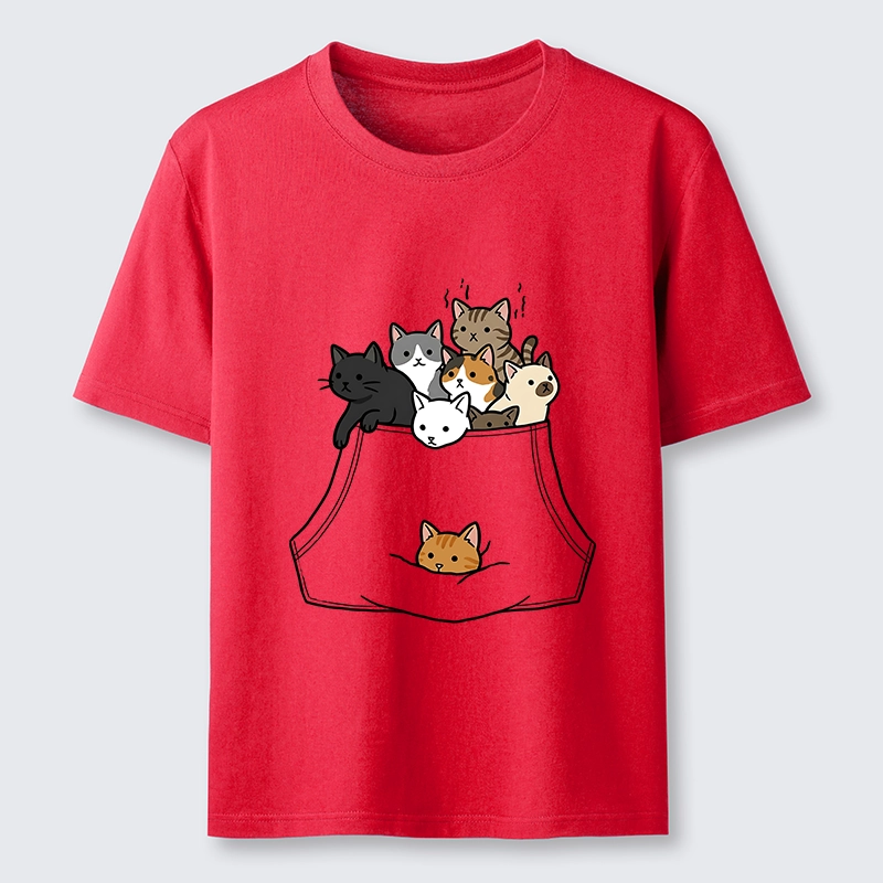 Magmoo Cats With Pockets Full Classic T-Shirt-Magmoo