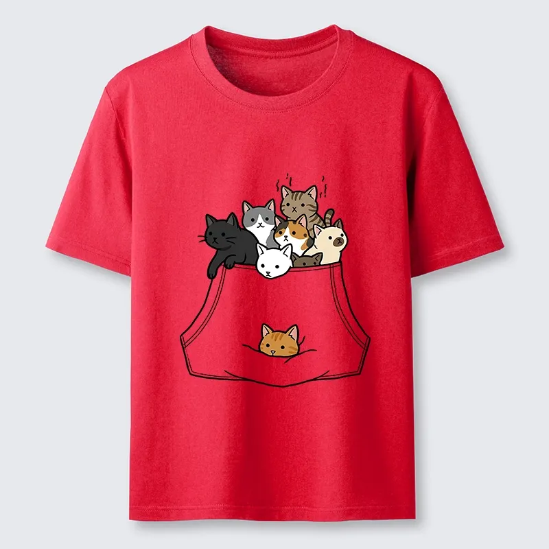 Magmoo Cats With Pockets Full Classic T-Shirt-Magmoo