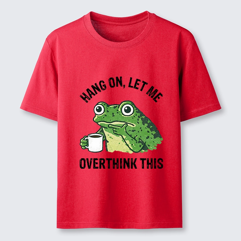 Magmoo Overthinking Frog With Coffee Classic T-Shirt