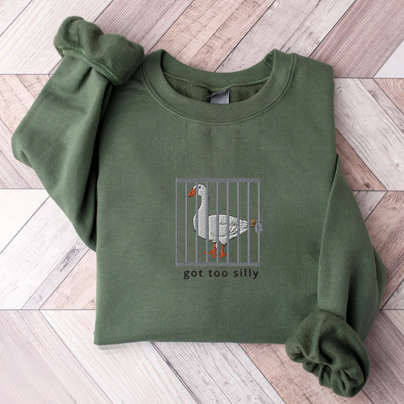 Got To Silly Embroidered Sweatshirt-Magmoo