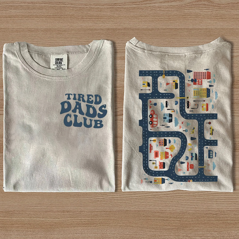 Tired Dads Club T-shirt-Magmoo