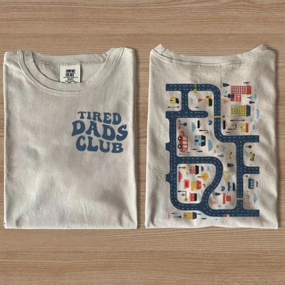 Tired Dads Club T-shirt-Magmoo