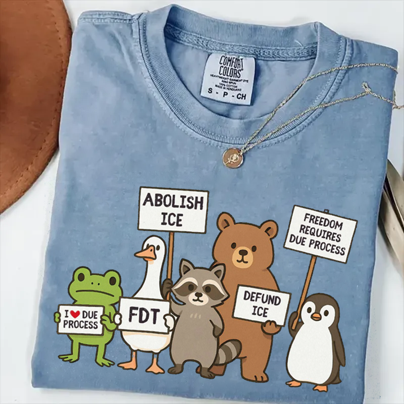 Abolish Ice Goose Comfort Colors T-shirt-Magmoo
