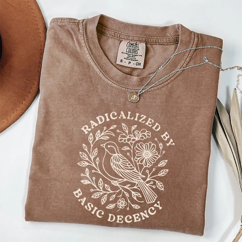 Radicalized by Basic Decency T-shirt-Magmoo