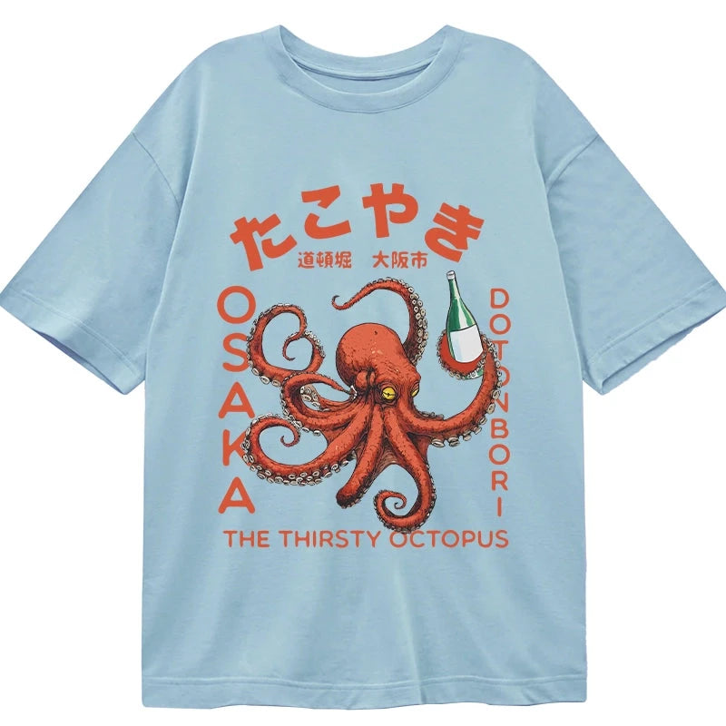 Magmoo Octopus Drinks Soju Classic T-Shirt