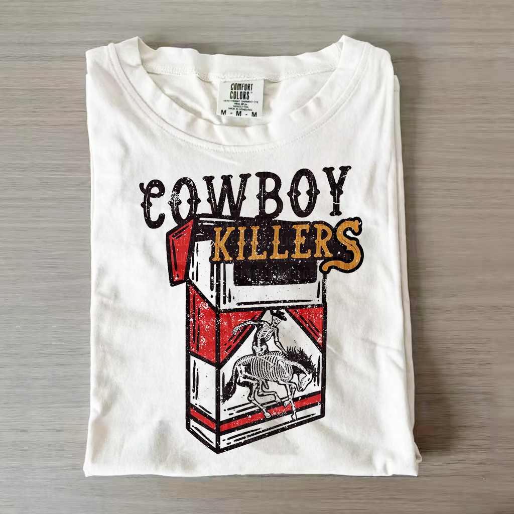 Cowboy Killers Rodeo Bronco Western T-shirt-Magmoo