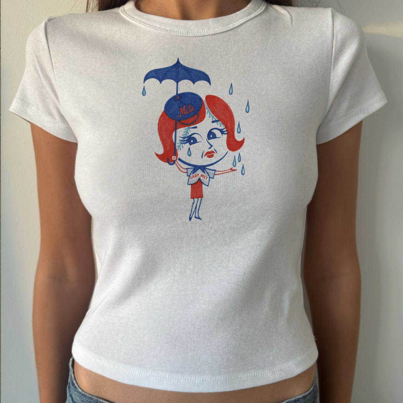Vintage Mrs. Met New York Baseball Women's Tee-Magmoo