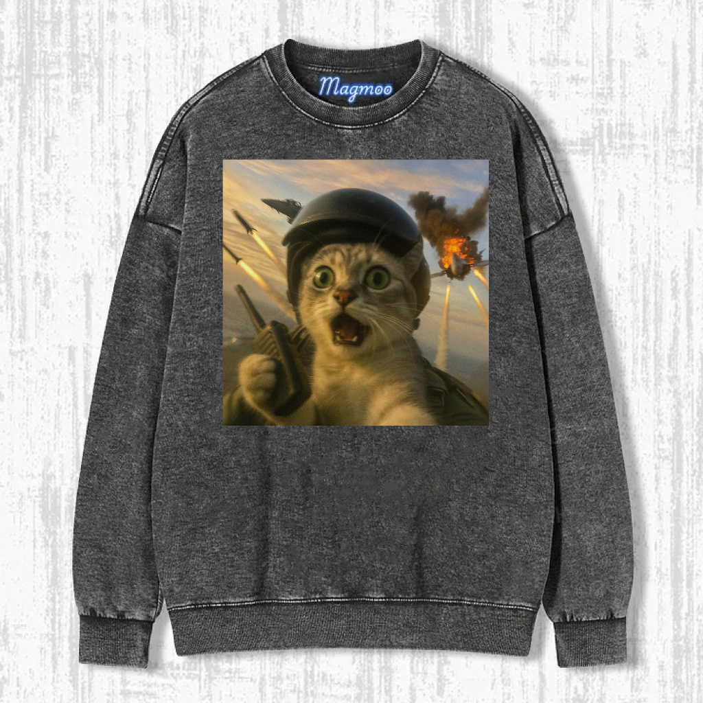 Vintage Pilot Cat T-shirt