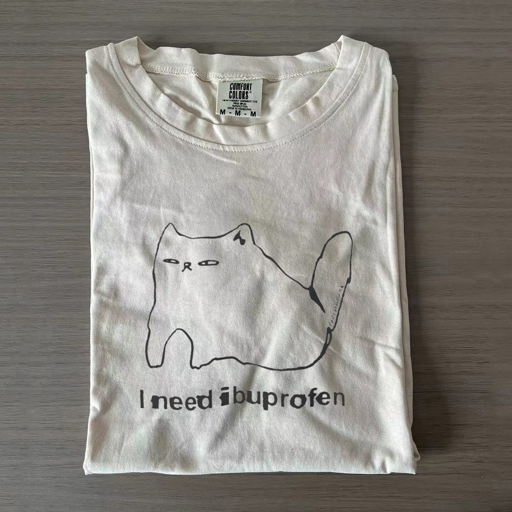 I Need Ibuprofen Funny Cat Unisex T-shirt-Magmoo