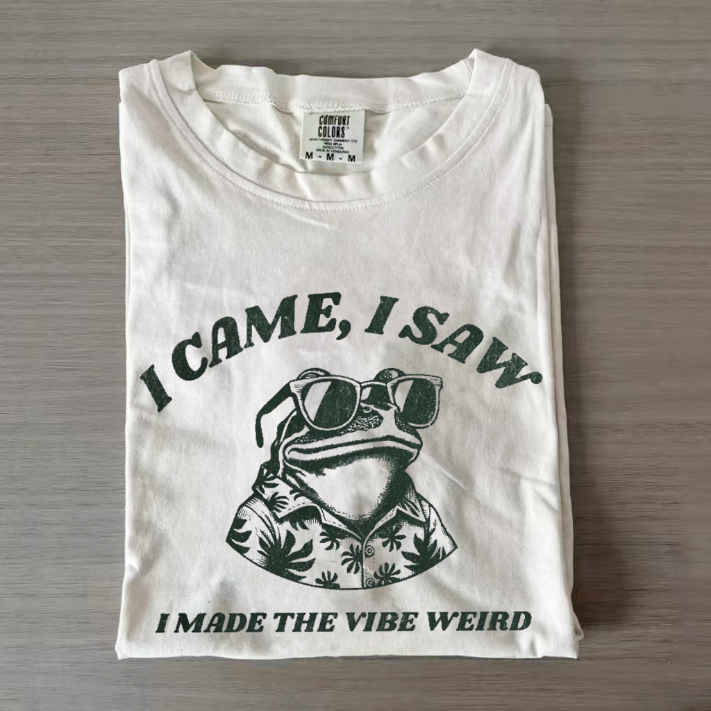  I Came,I Saw I Made The Vibe Weird T-shirt-Magmoo