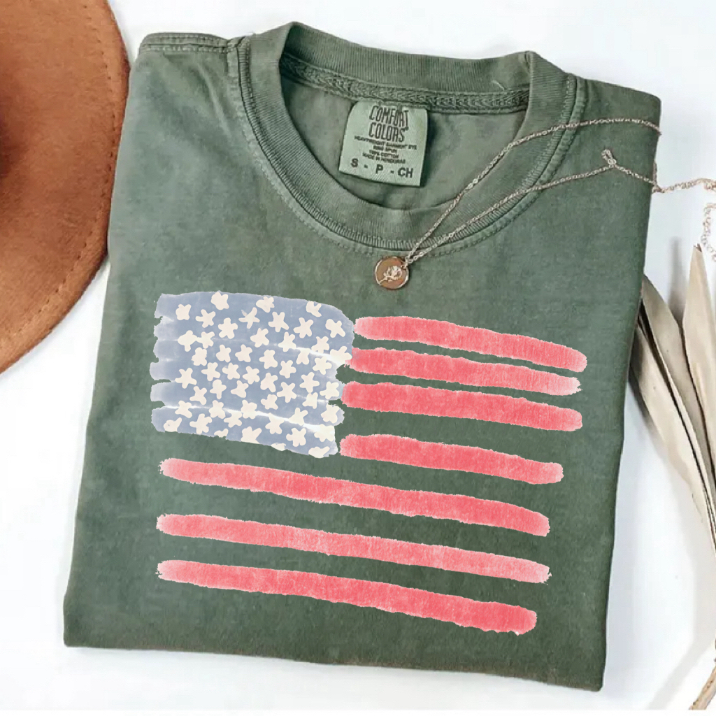 Retro America Flag 4th Of July Shirt