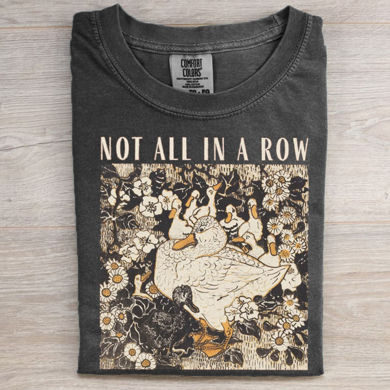 Comfort Colors Ducks Not in A Row T-shirt-Magmoo