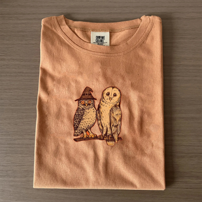 Kawaii Ghost Fall Halloween T-shirt-Magmoo