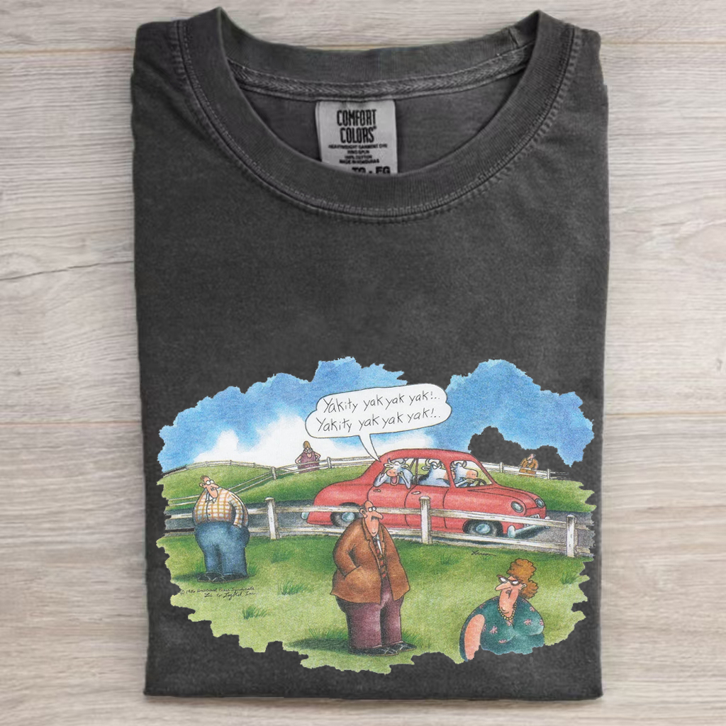 Retro Yakity Yak Yak Yak Funny T-shirt-Magmoo