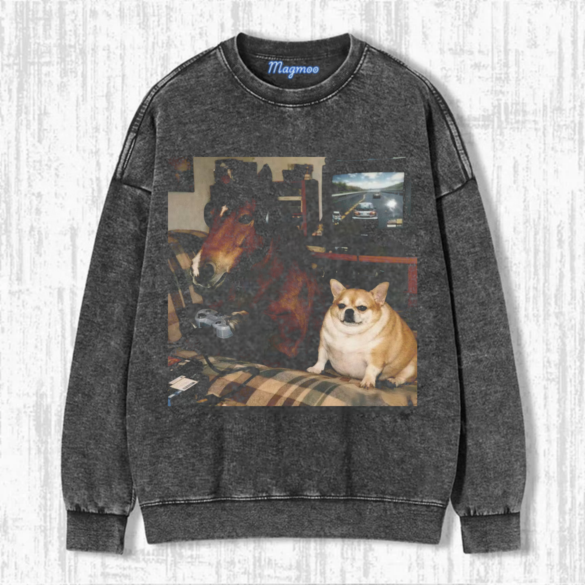 Magmoo Gaming Horse & Chihuahua T-shirt